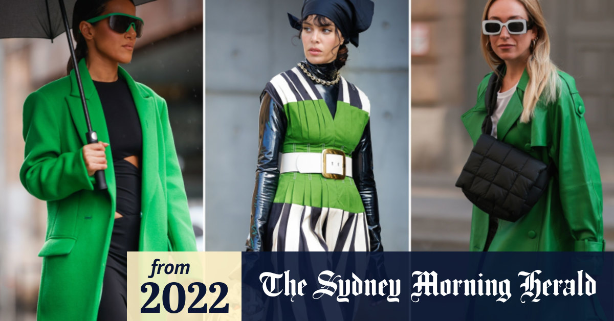 Green bag street style hotsell